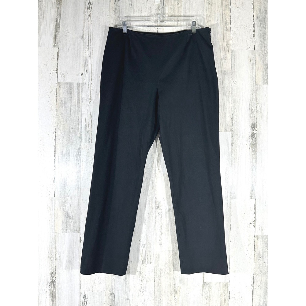 Peace of Cloth Pants Size 12 (34x29) Black Straight Leg High Rise Made in USA